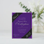 Invitation de la partie de graduation pourpre (Debout devant)