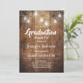 Invitation de la partie de graduation rustique (Debout devant)