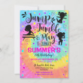 Invitation de la partie de gymnastique Sauter Tumb (Devant)