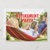 Invitation de la partie de hamac à la retraite (Devant)