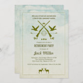 Invitation de la partie de la chasse à la retraite (Devant / Derrière)