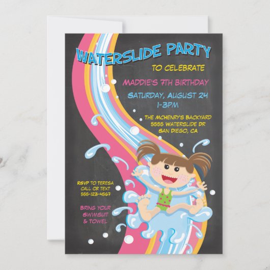Invitation de la partie de la partie de la piscine (Devant)