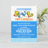 Invitation de la partie de la piscine (Debout devant)