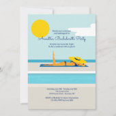 Invitation de la partie de la piscine de bronzage (Devant)