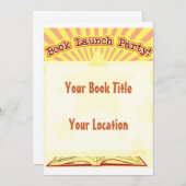 Invitation de la partie de lancement de livre (Devant / Derrière)