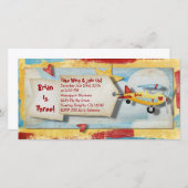 Invitation de la partie de l'avion (Devant / Derrière)