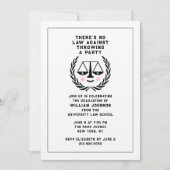 Invitation de la partie de l'école de droit (Devant)