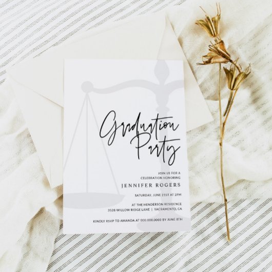 Invitation de la partie de l'école de droit