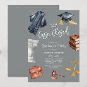 Invitation de la partie de l'école de droit (Devant / Derrière)