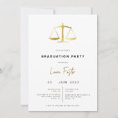 Invitation de la partie de l'école de droit modern (Devant)