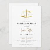 Invitation de la partie de l'école de droit modern (Devant / Derrière)