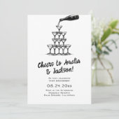 Invitation de la partie de l'engagement à la main  (Debout devant)