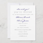 Invitation de la partie de l'engagement à la quest (Dos)