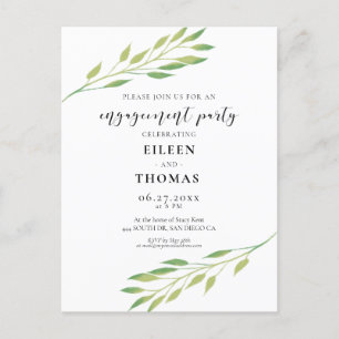 Invitation de la partie de l'engagement des feuill