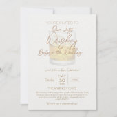 Invitation de la partie de Mariage Whiskey (Devant)