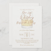 Invitation de la partie de Mariage Whiskey (Devant / Derrière)