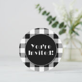 Invitation de la partie de paniers de buffle noir  (Debout devant)