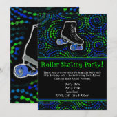 Invitation de la partie de patinage à rouleaux noi (Devant / Derrière)