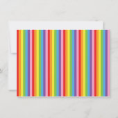 Invitation de la partie de patinage en arc-en-ciel (Dos)