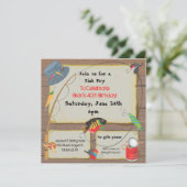 Invitation de la partie de pêche (Debout devant)