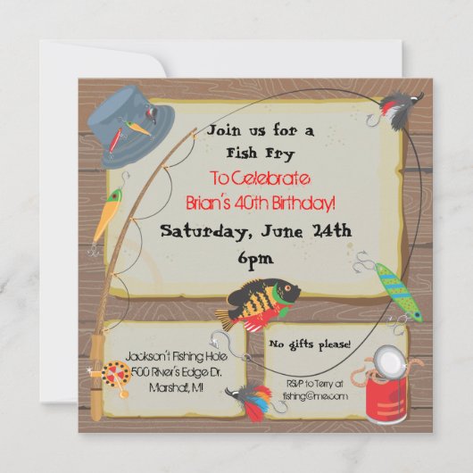 Invitation de la partie de pêche (Devant)