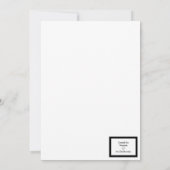 Invitation de la partie de pool (Dos)