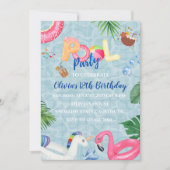 Invitation de la partie de pool (Devant)