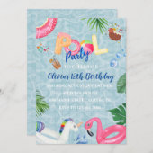 Invitation de la partie de pool (Devant / Derrière)