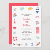 Invitation de la partie de pool (Devant / Derrière)