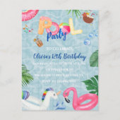 Invitation de la partie de pool (Devant)