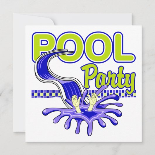 Invitation de la partie de pool (Devant)