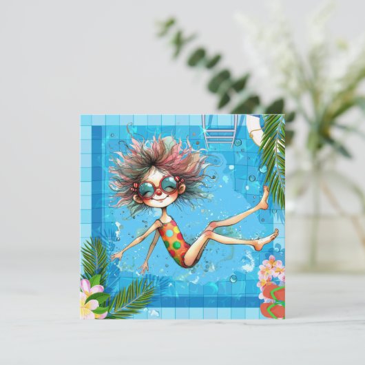 Invitation de la partie de pool (Debout devant)