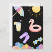 Invitation de la partie de pool (Dos)