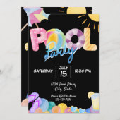 Invitation de la partie de pool (Devant / Derrière)