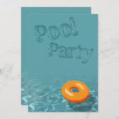 Invitation de la partie de pool (Devant / Derrière)