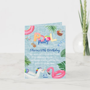 Invitation de la partie de pool