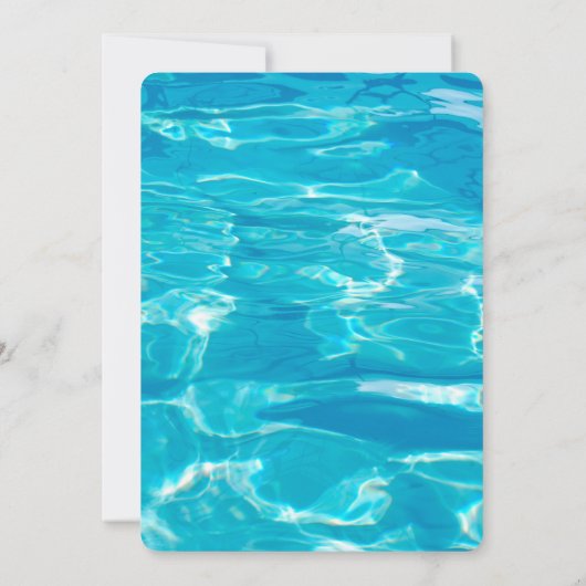 Invitation de la partie de pool (Dos)