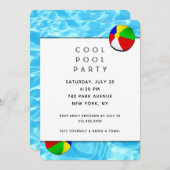 Invitation de la partie de pool (Devant / Derrière)