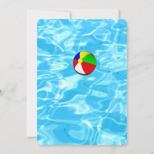 Invitation de la partie de pool (Dos)