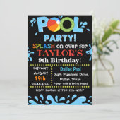 Invitation de la partie de pool | Invitation de la (Debout devant)