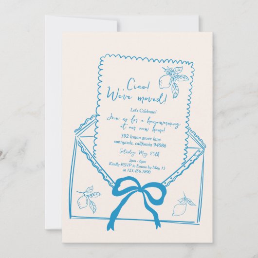 Invitation de la partie de réchauffement ménager d (Devant)