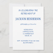 Invitation de la partie de retrait de bateau à voi (Dos)