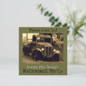 Invitation de la partie de retrait de camion d'ant (Debout devant)