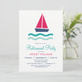 Invitation de la partie de retrait des voiliers na (Debout devant)