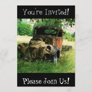 Invitation de la partie de retrait du camion Vinta