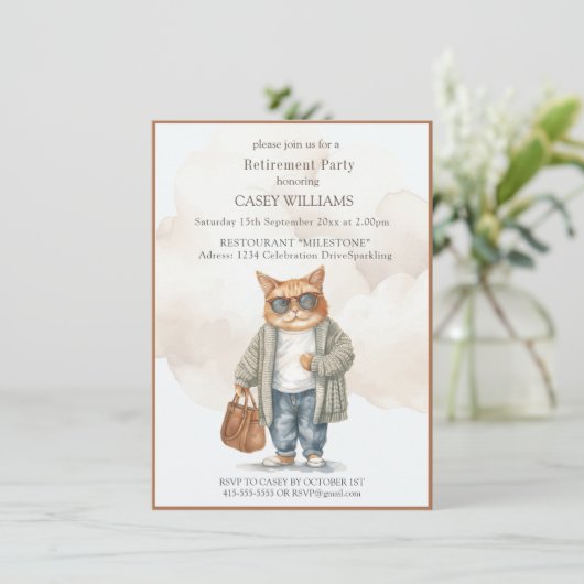 Invitation de la partie de retraite (Debout devant)