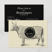 Invitation de la partie de retraite à couverture d (Devant / Derrière)