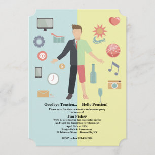 Invitation de la partie de retraite Changement de 