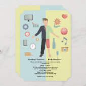 Invitation de la partie de retraite Changement de  (Devant / Derrière)