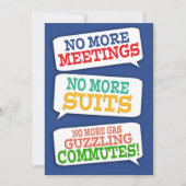 Invitation de la partie de retraite de bulle de te (Devant)